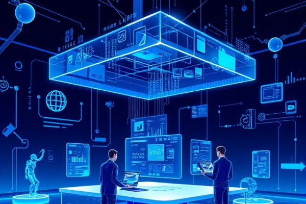 Developer using AI-powered UX design and low-code platform tools on a modern computer screen