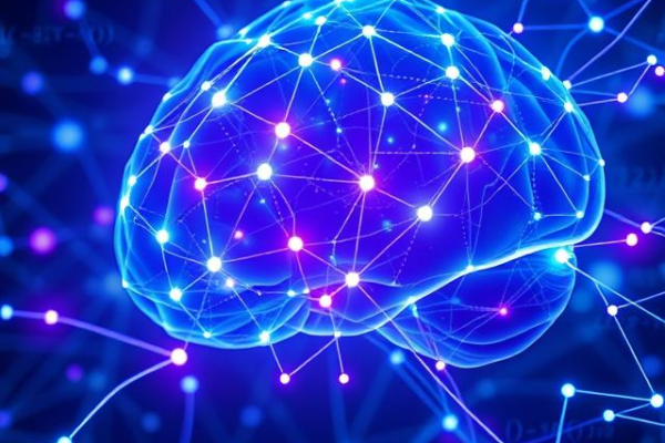 Diagram showing how artificial neural networks process data inspired by the human brain