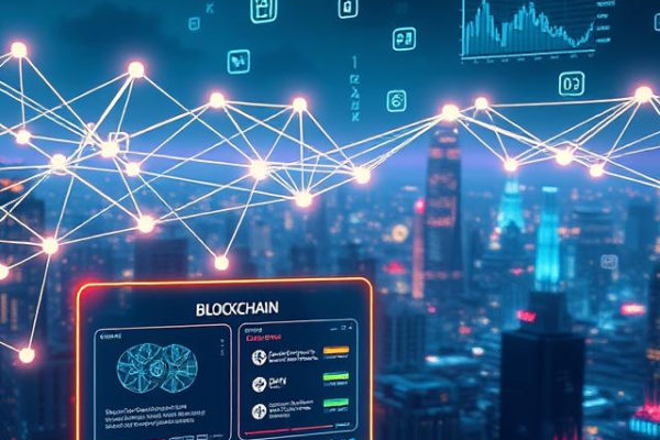 Blockchain technology trends and innovations in 2024 showing decentralized networks and digital finance