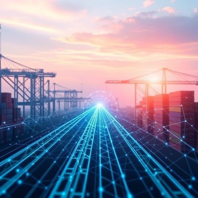 Blockchain technology used in supply chain management for product tracking and transparency