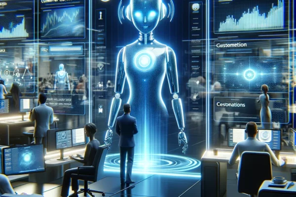 AI-powered chatbot interface used for customer service support