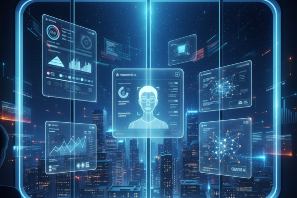 Microsoft AI-powered Windows interface showing local AI apps running on a PC without internet