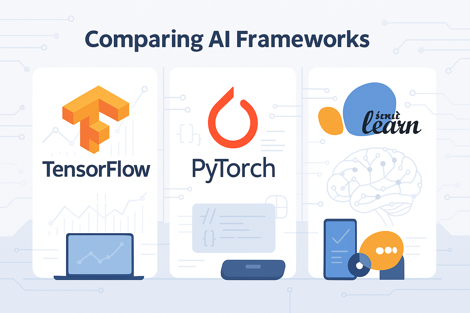 Comparison of TensorFlow, PyTorch, and Scikit-Learn machine learning frameworks