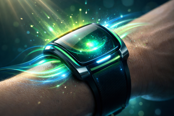 Battery-free self-charging wearable device powered by body heat and solar energy