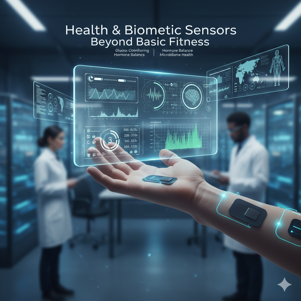 Advanced biometric health sensors in smartwatch and wearable ring devices