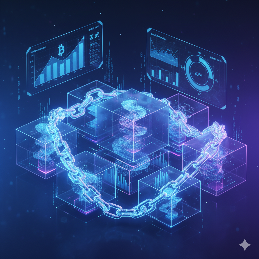 Blockchain data analytics and on-chain intelligence dashboard showing crypto transaction flows