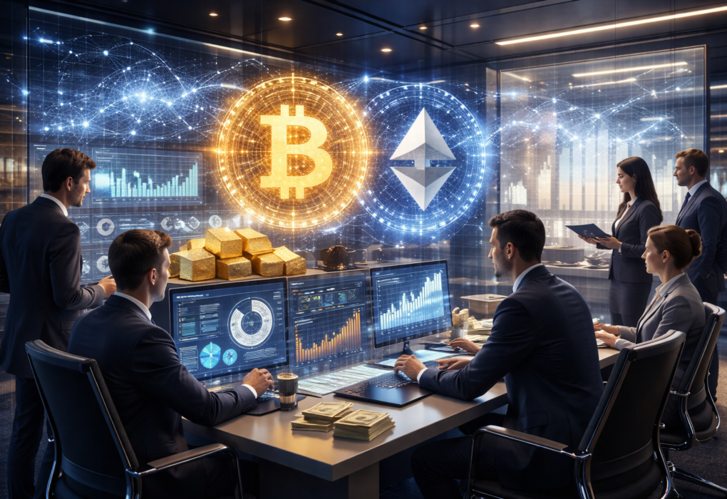 Institutional investors and banks adding cryptocurrency to strategic reserves