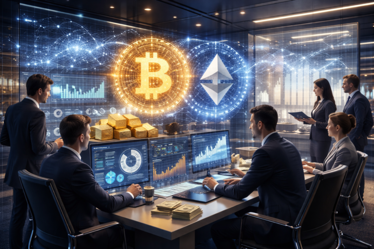 Institutional investors and banks adding cryptocurrency to strategic reserves