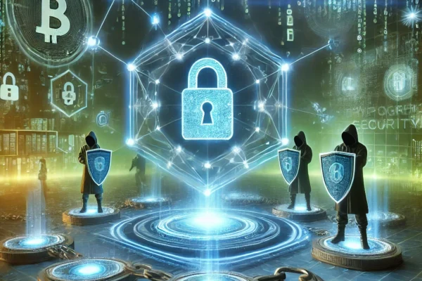 Blockchain technology network securing digital data against cyber threats