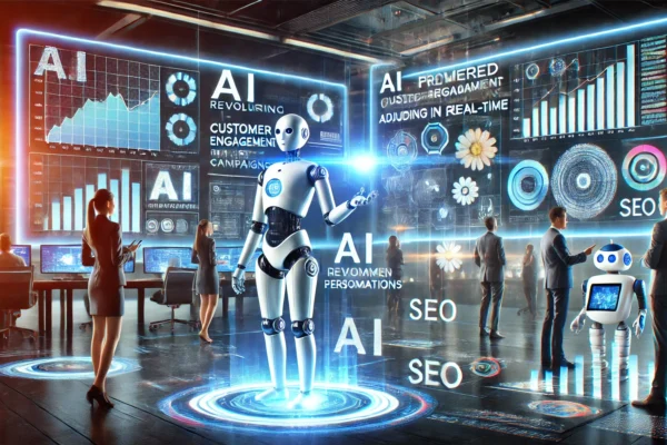 Artificial Intelligence transforming digital marketing with data analytics and personalized advertising