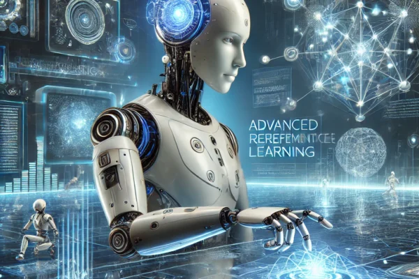 Advanced reinforcement learning concepts including deep RL, MARL, and neural networks illustrated in a diagram