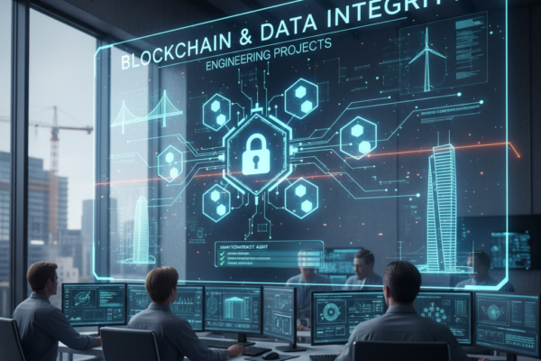 Blockchain technology protecting data integrity in engineering projects