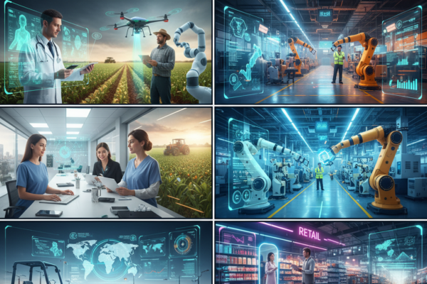 Vertical AI solutions being used across healthcare, finance, agriculture, and manufacturing industries