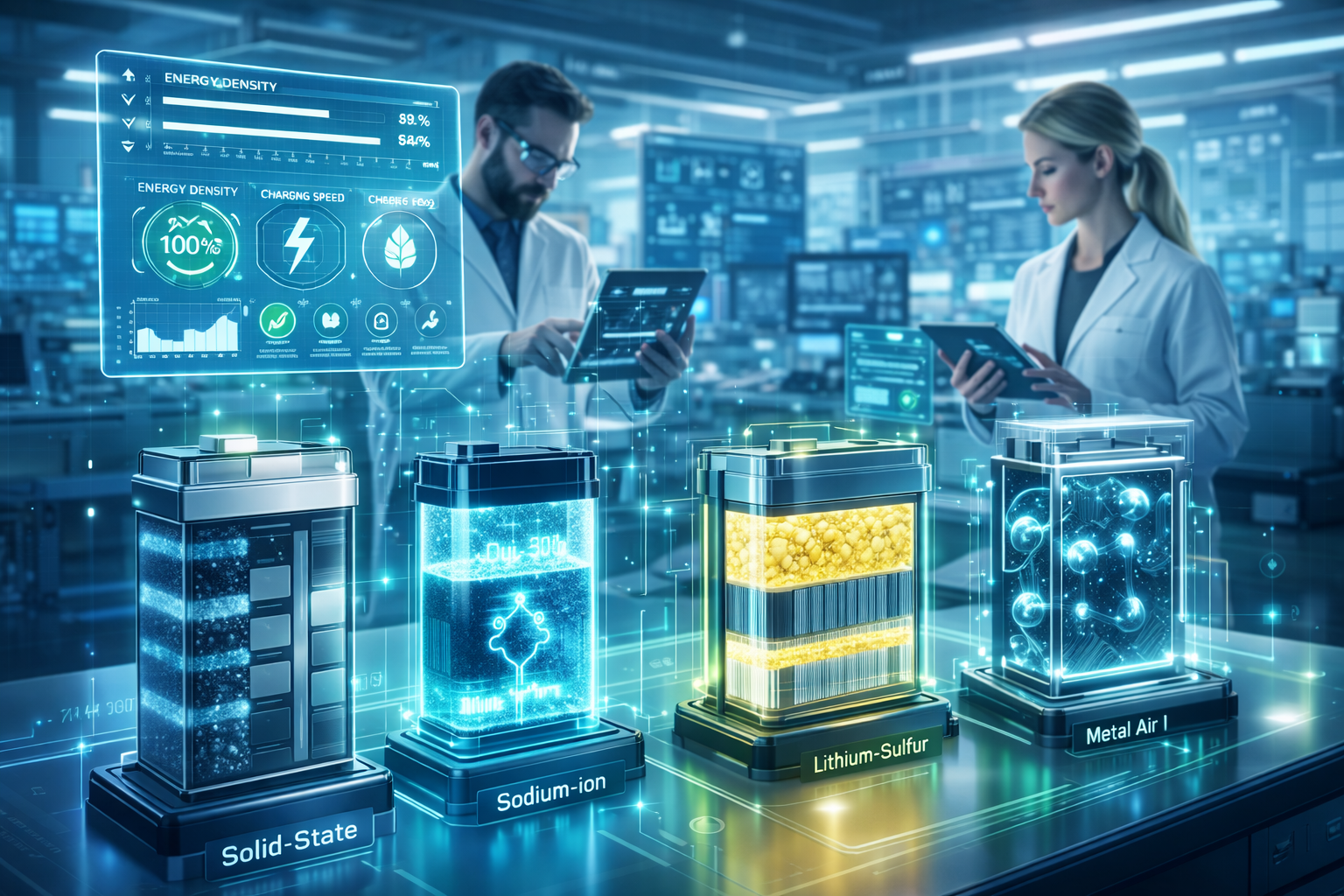Next generation battery technologies beyond lithium-ion including solid-state and sodium-ion batteries