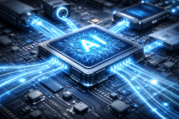Edge AI processing data on a local device for real-time low-latency machine learning