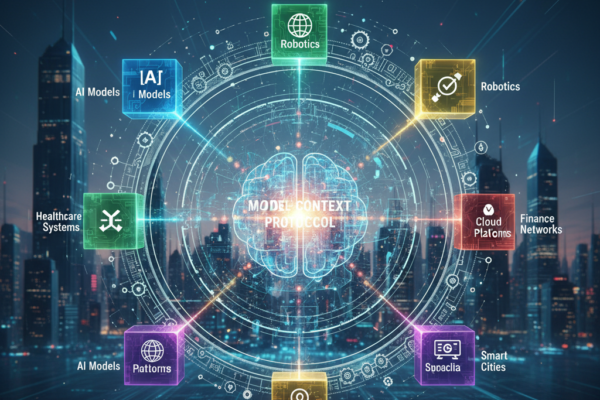 Model Context Protocol MCP connecting different AI tools and software platforms
