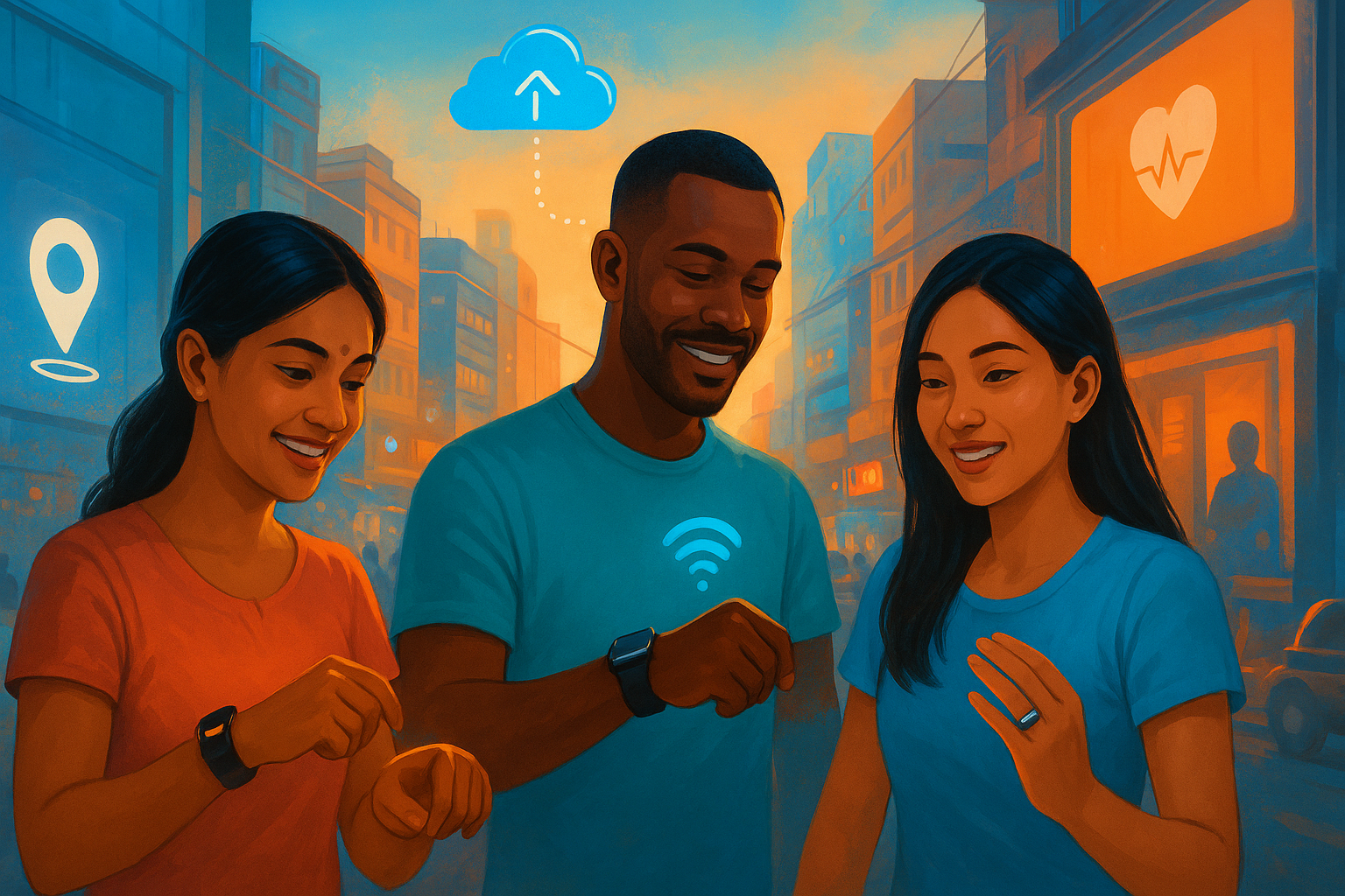 Affordable smartwatch and fitness tracker worn in an emerging market like India