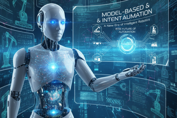 Model-based and intent-based automation robots working in a smart factory environment