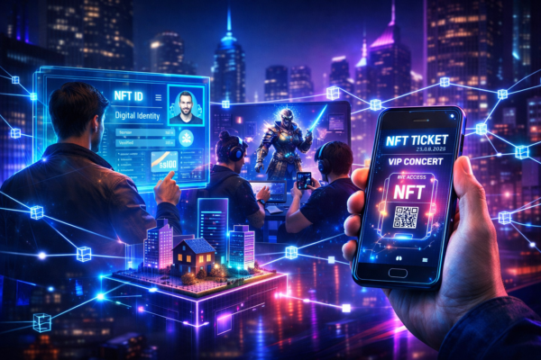 Utility NFTs being used for gaming, event tickets, memberships and digital identity on blockchain