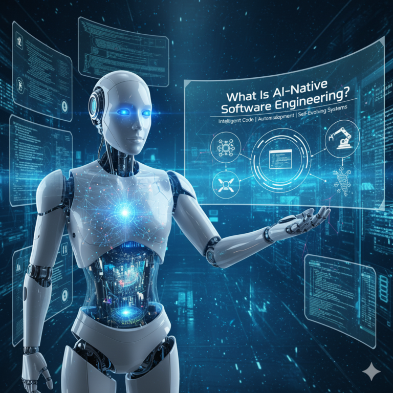 Developer working with AI tools in AI-native software engineering environment in 2025