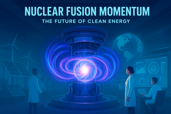 Nuclear fusion reactor concept representing clean energy breakthrough in 2025