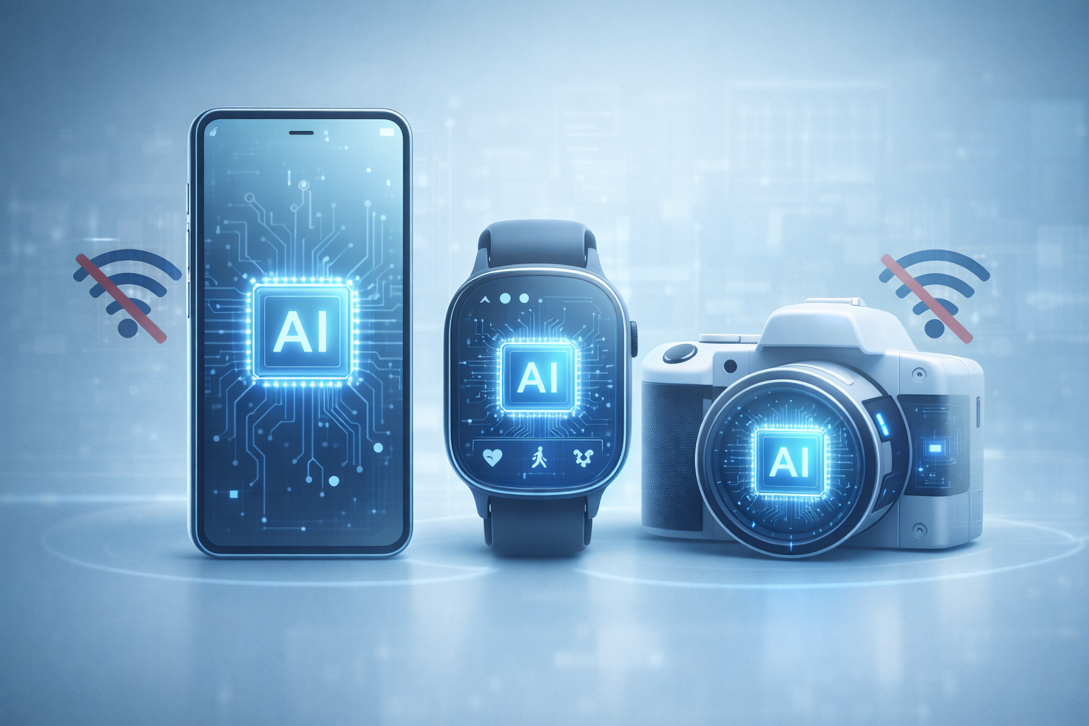 Offline AI gadgets working without internet connection using on-device processing