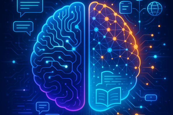 Diagram showing how Retrieval-Augmented Generation (RAG) works in AI systems