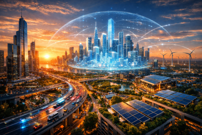 Smart urban systems and resilient city infrastructure with IoT sensors and digital connectivity