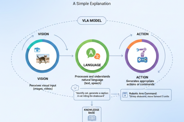 Vision-Language-Action VLA model robot understanding human instructions and performing real-world tasks