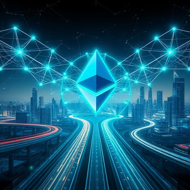Ethereum 2.0 upgrade illustration showing Proof of Stake blockchain scalability and sustainability