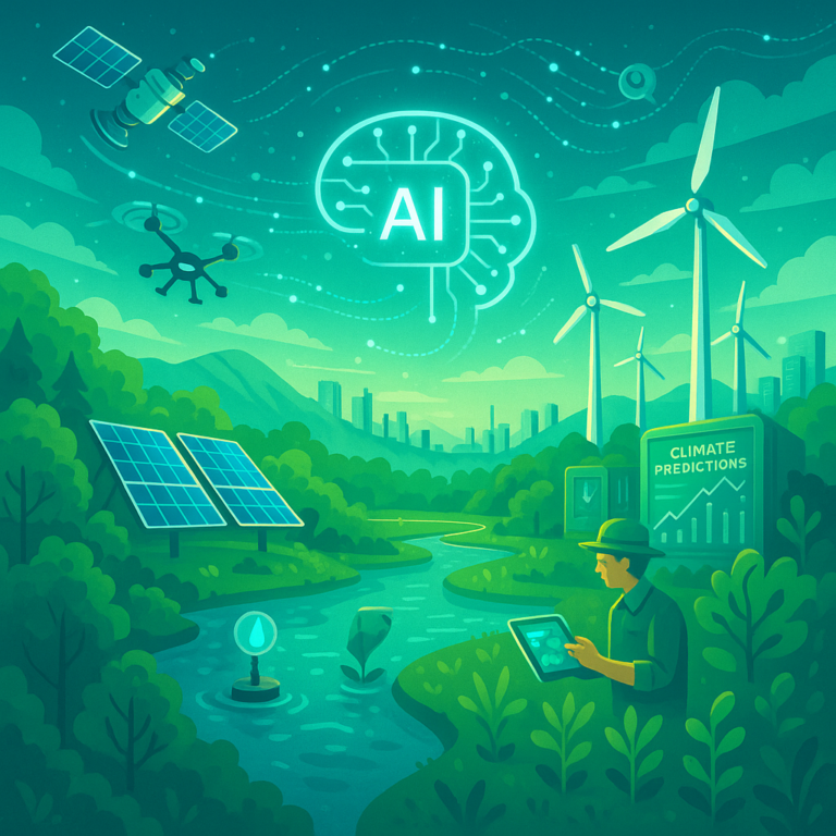 Artificial intelligence technology being used to analyze climate data and protect the environment