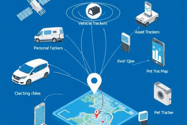 GPS tracking device showing real-time location on smartphone app