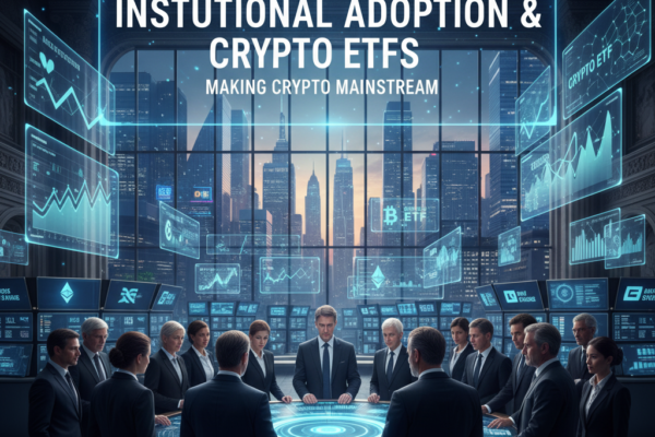 Institutional investors and crypto ETFs bringing Bitcoin and Ethereum into mainstream finance