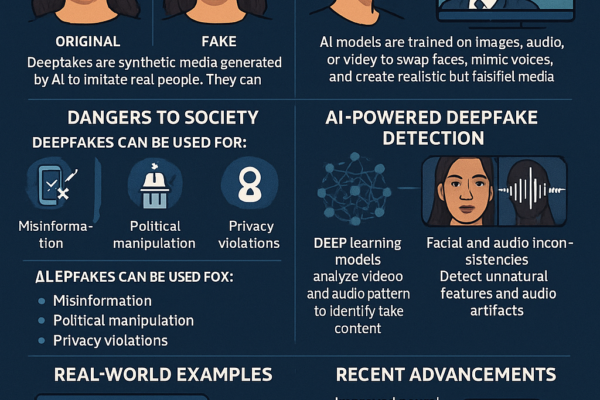 AI deepfake detection technology analyzing a manipulated video face