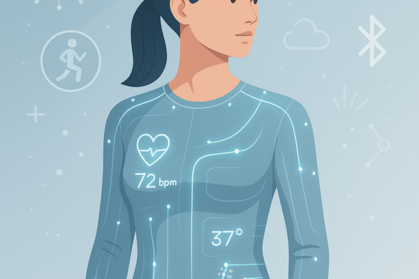 Smart clothing with embedded sensors and e-textile technology for fitness and health monitoring