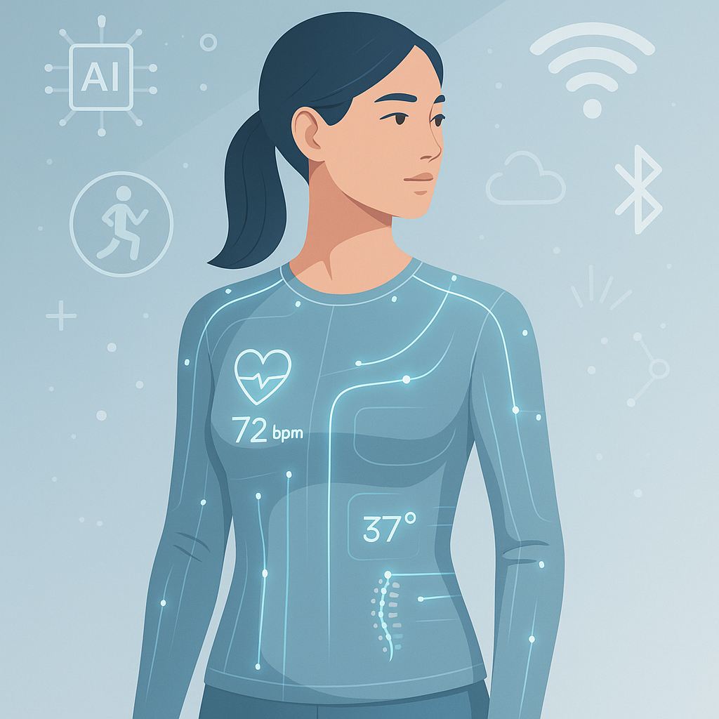Smart clothing with embedded sensors and e-textile technology for fitness and health monitoring