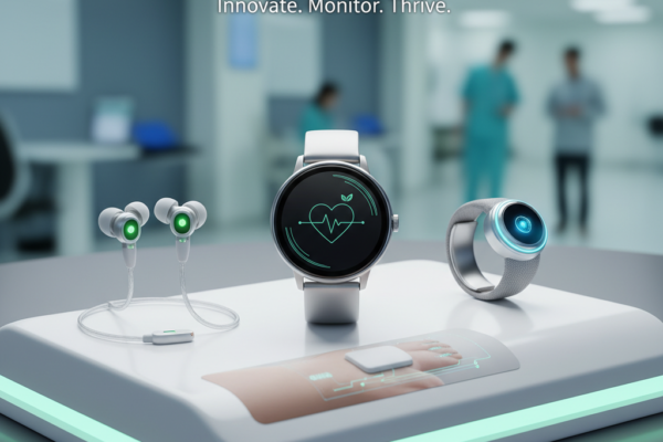 Person wearing a health-first smartwatch displaying heart rate and health monitoring data in 2025