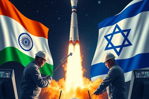 India and Israel space technology cooperation with ISRO satellite launch
