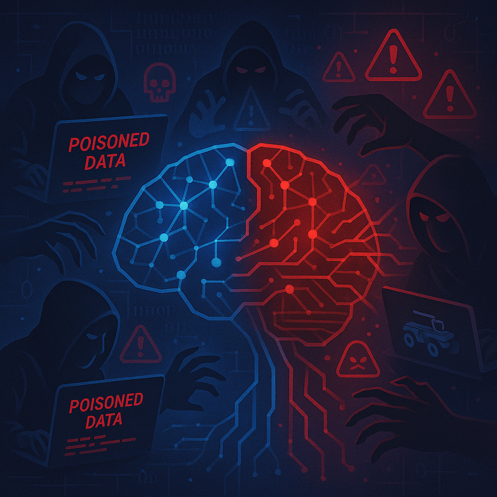 Data poisoning attack targeting AI training dataset security