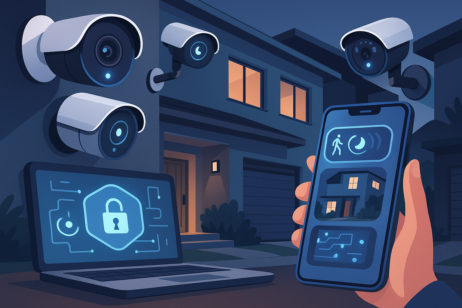 Best smart security cameras for home safety including Arlo Pro 4, Google Nest Cam, Ring, EufyCam 2C, and Wyze Cam v3