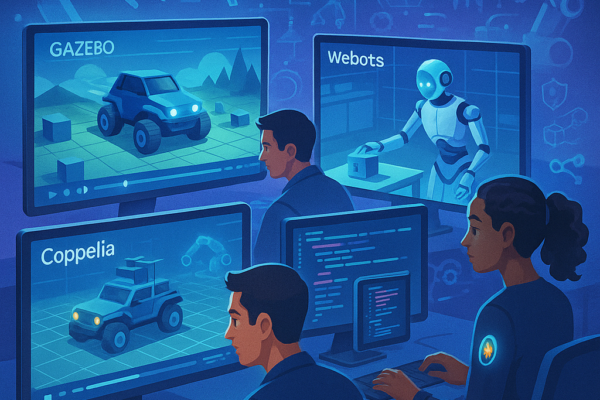 Comparison of robotics simulators Gazebo, Webots, NVIDIA Isaac Sim and CoppeliaSim for robot testing