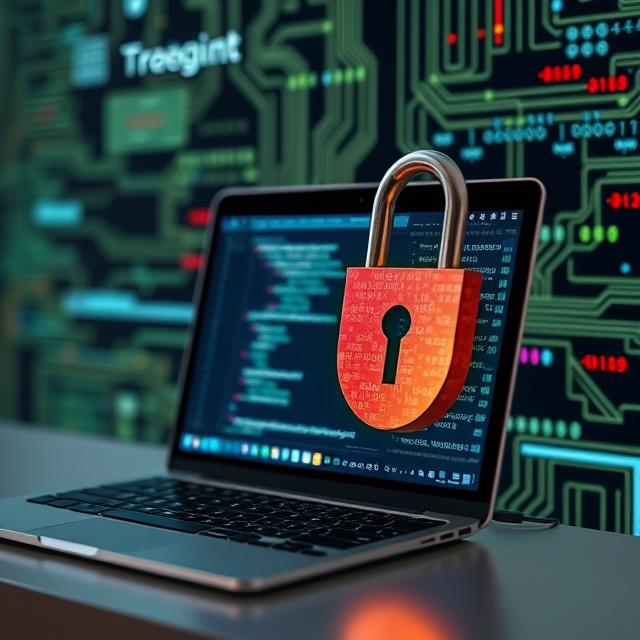 Software update notification on a laptop screen highlighting cybersecurity and security patches