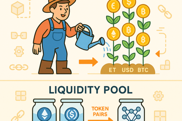 Yield farming and liquidity pools explained for crypto beginners on DeFi platforms