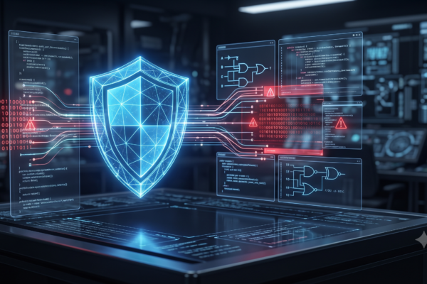AI cybersecurity system analyzing code threats with policy-based enforcement and Zero Trust for Code controls