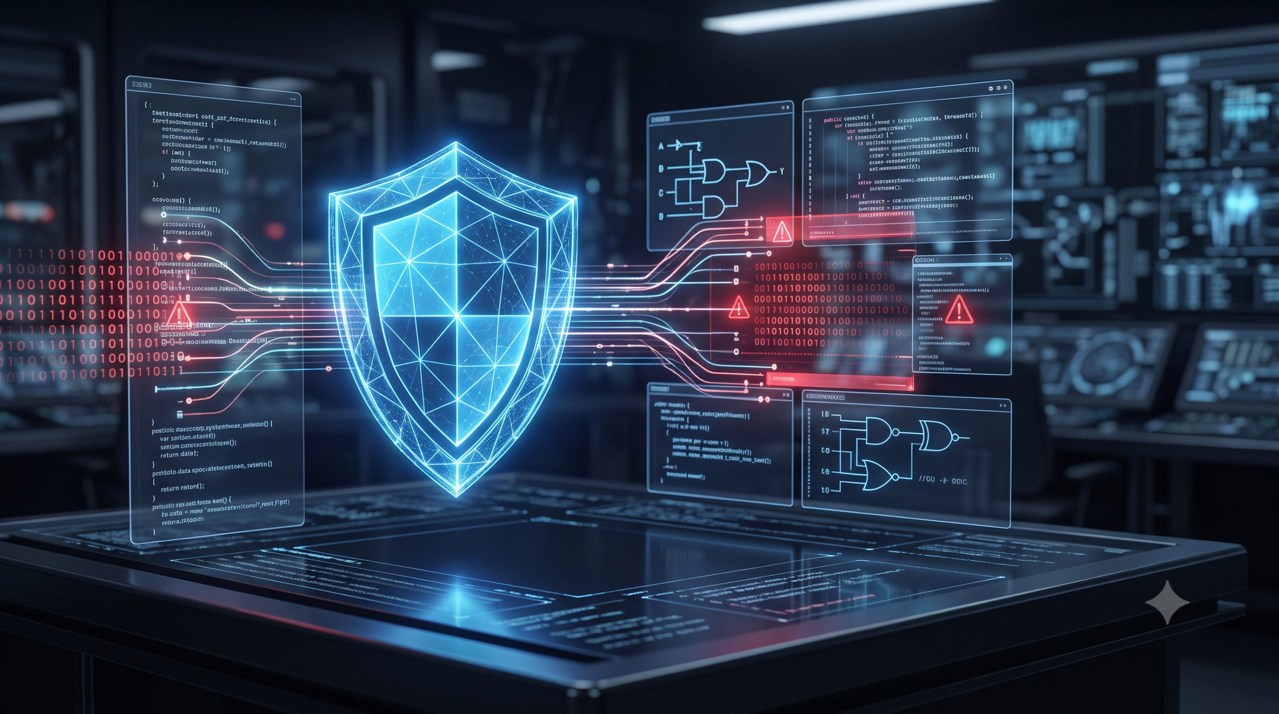 AI cybersecurity system analyzing code threats with policy-based enforcement and Zero Trust for Code controls