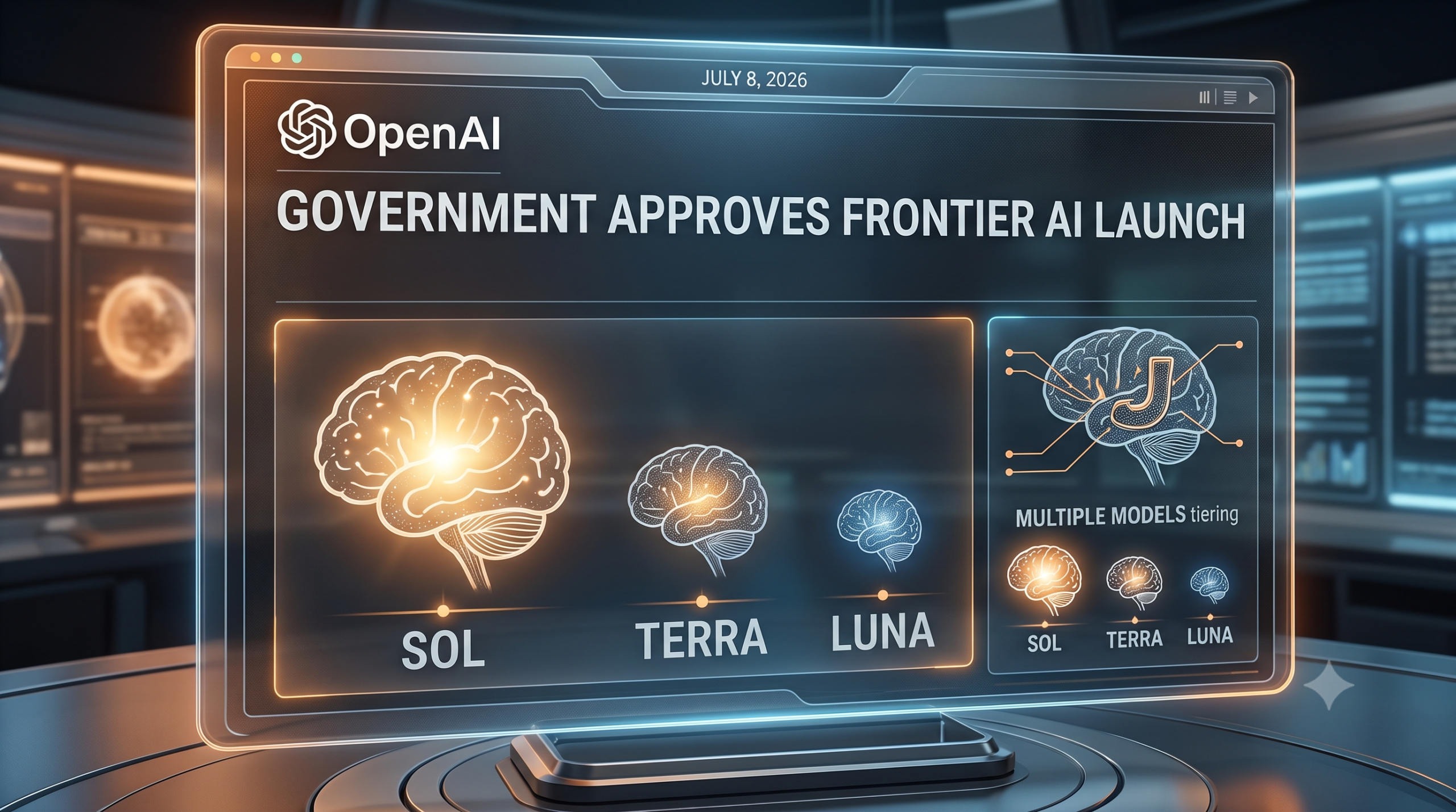 OpenAI GPT-5.6 Sol Terra and Luna AI models launching Thursday after US Department of Commerce security approval