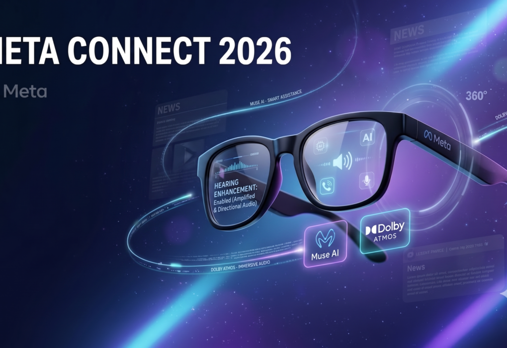 Ray-Ban Meta Gen 3 AI glasses displayed alongside the new Ray-Ban Meta Audio glasses announced at Meta Connect 2026