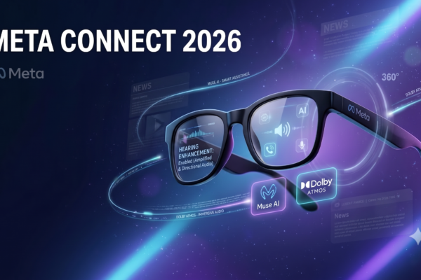 Ray-Ban Meta Gen 3 AI glasses displayed alongside the new Ray-Ban Meta Audio glasses announced at Meta Connect 2026