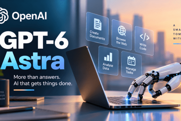 OpenAI GPT-6 Astra flagship AI model interface displayed on a modern computer screen