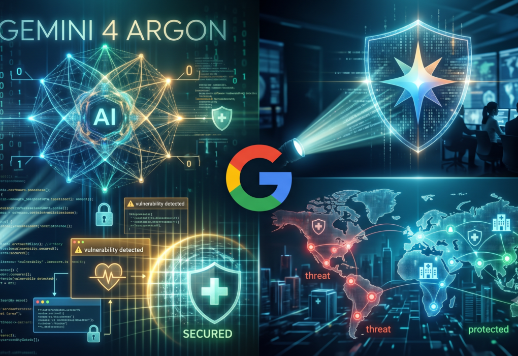 Google Gemini 4 Argon AI model interface displaying cybersecurity and code analysis capabilities